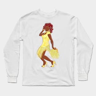 Chi Chi DeVayne (White Background) Long Sleeve T-Shirt